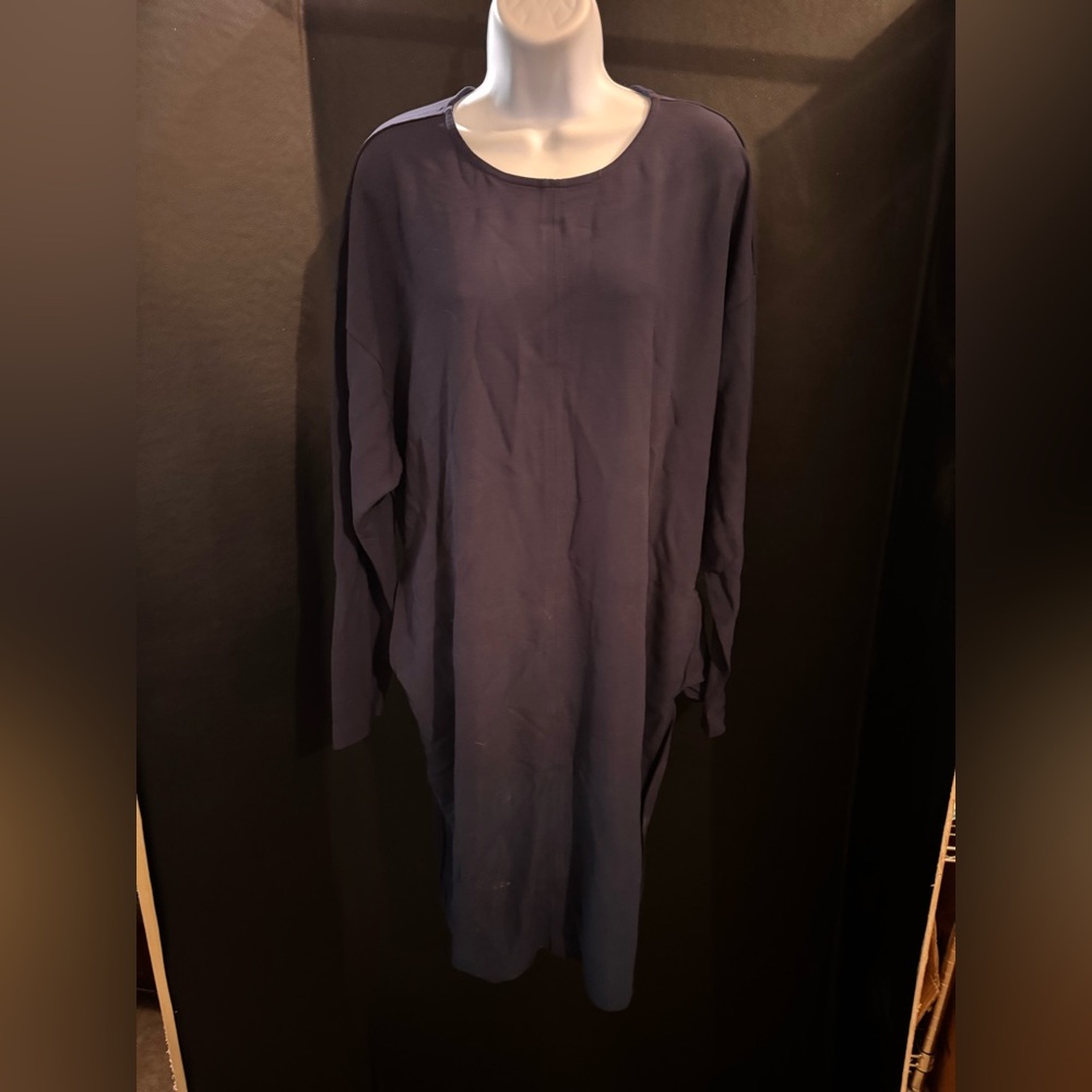 GSTQ Dolman Long Sleeve Dress Midnight XL